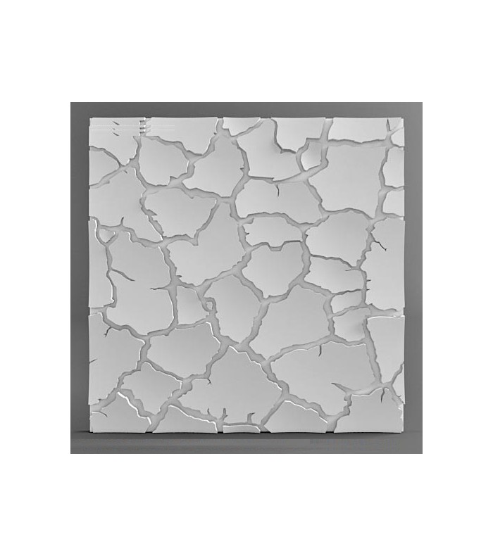 Model "Dried Land" 3D Wall Panel