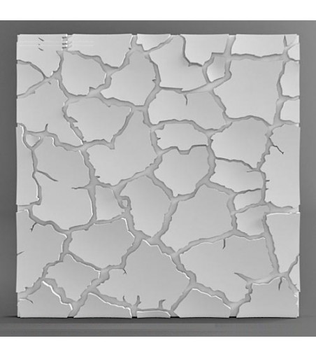 Model "Dried Land" 3D Wall Panel