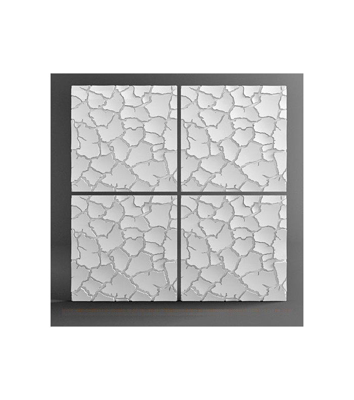 Model "Dried Land" 3D Wall Panel