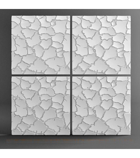 Model "Dried Land" 3D Wall Panel